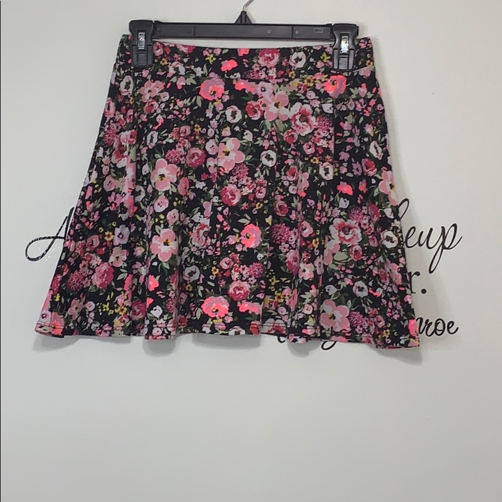 Wet Seal Floral Skater Skirt